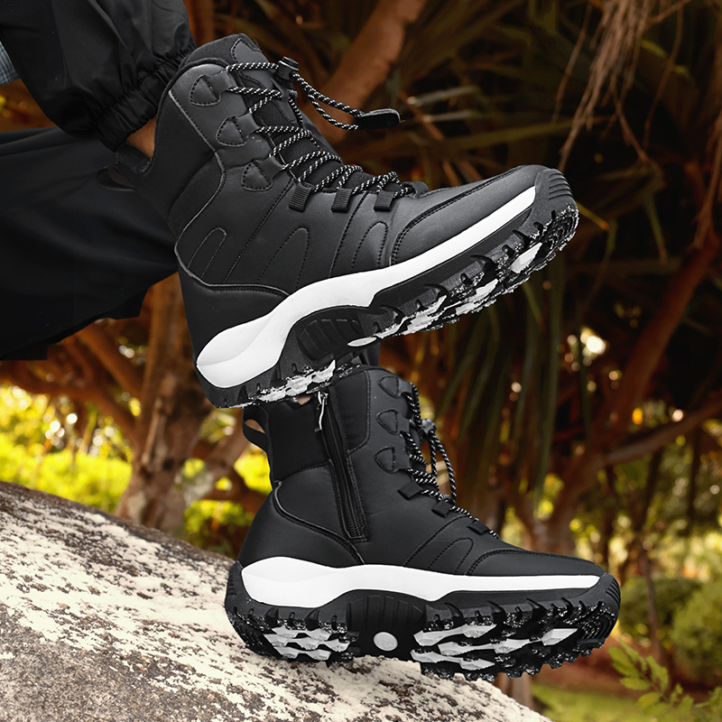 Women's Slip On Walking Sneakers Comfortable Hiking fashion high top boots